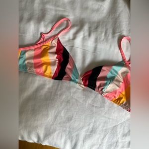 Brigette bikini top solid and striped
